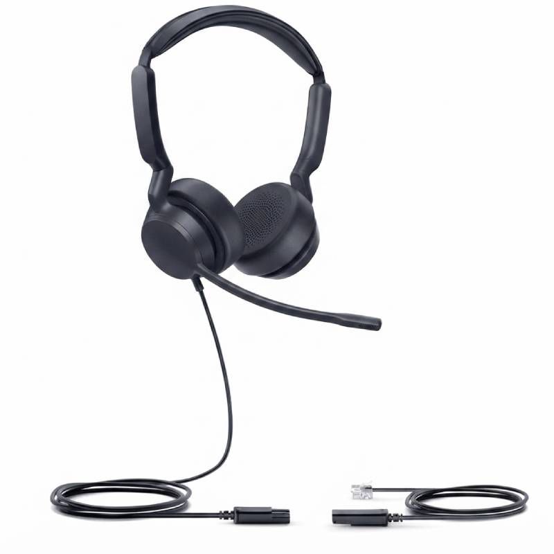 Yealink YHS36 E2 Duo – kabelgebundenes Headset mit QD-RJ9-Anschluss