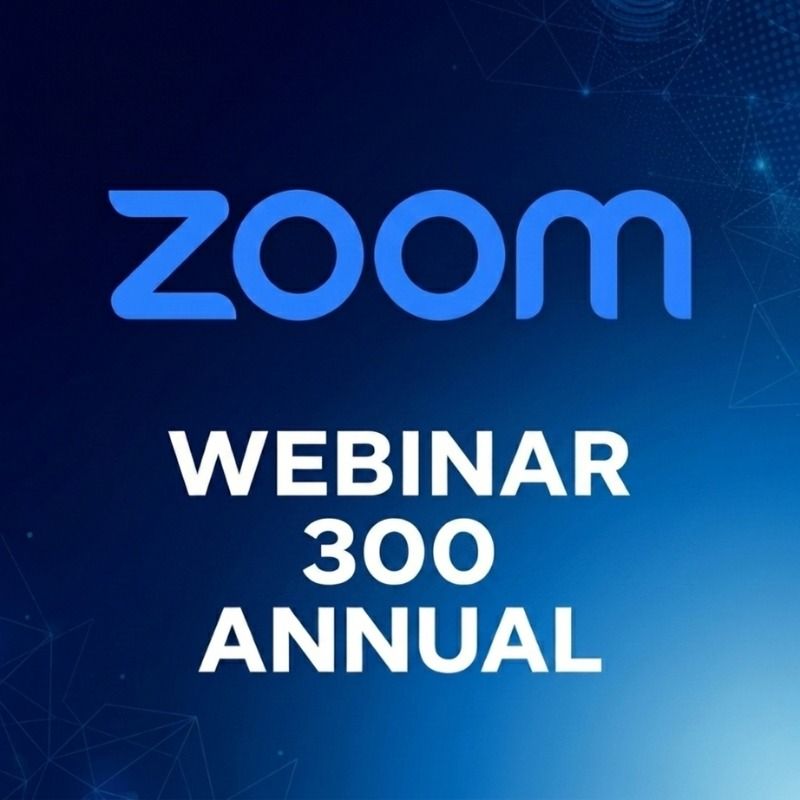 Zoom-Webinar 300 – Jahreslizenz
