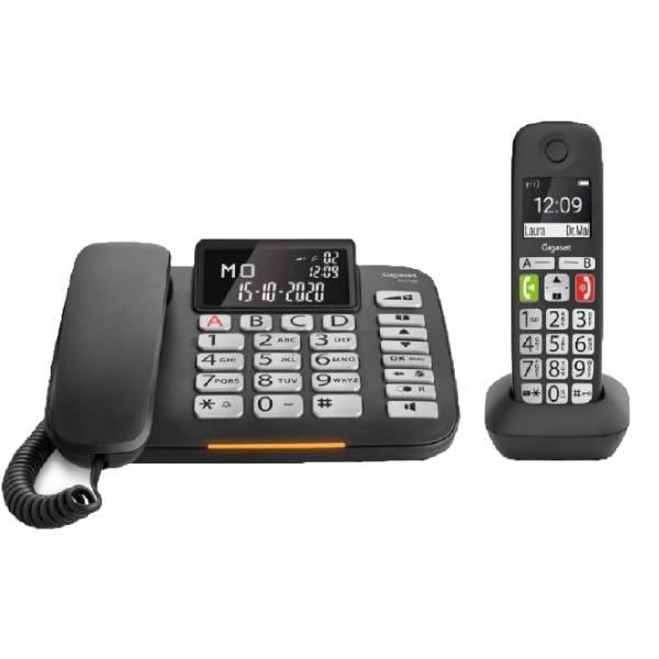 Gigaset DL780 Plus – Telefono Fisso Con Cornetta Cordless Aggiuntiva, Rubrica Sincronizzata, Black List E Suonerie Amplificate
