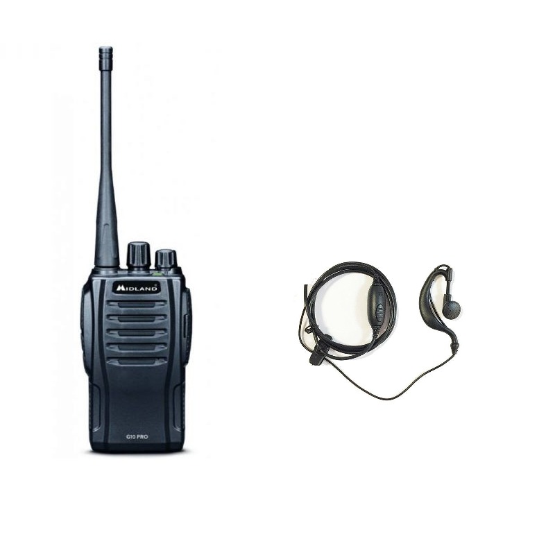 Pack Midland G10 Pro + Ohrhaken Headset
