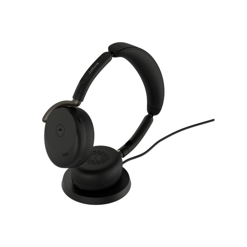Jabra Evolve3 65 Flex USB-A MS – kabelloses ANC-Headset + Ladestation