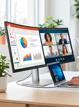 HP E45c G5 DQHD Curved Monitor - Onedirect