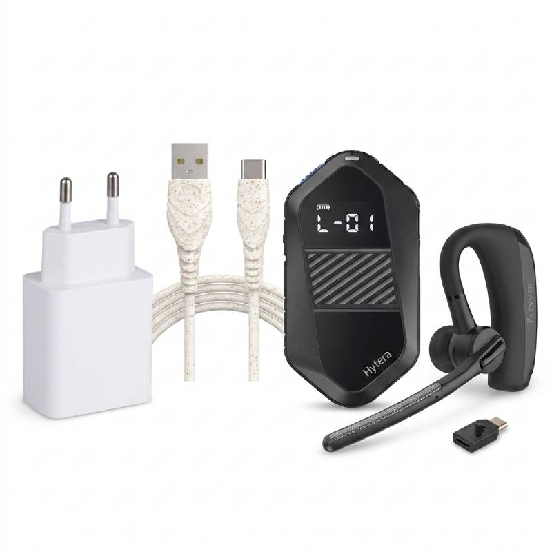 Hytera S1e-Funkgerät-Set mit Ladegerät + Cleyver-Headset