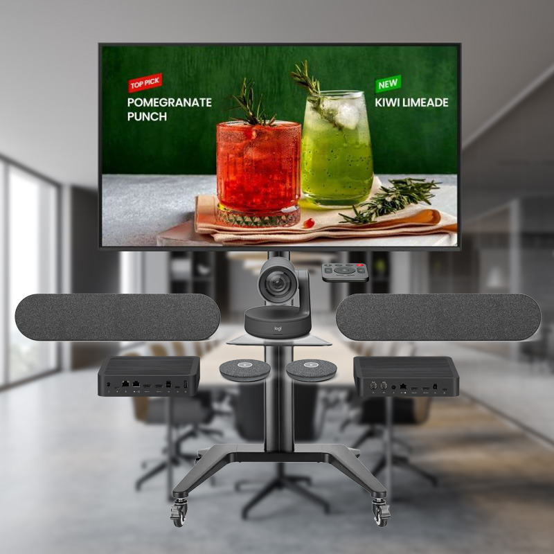 Pack Logitech Large Room BYOD mit Rollwagen