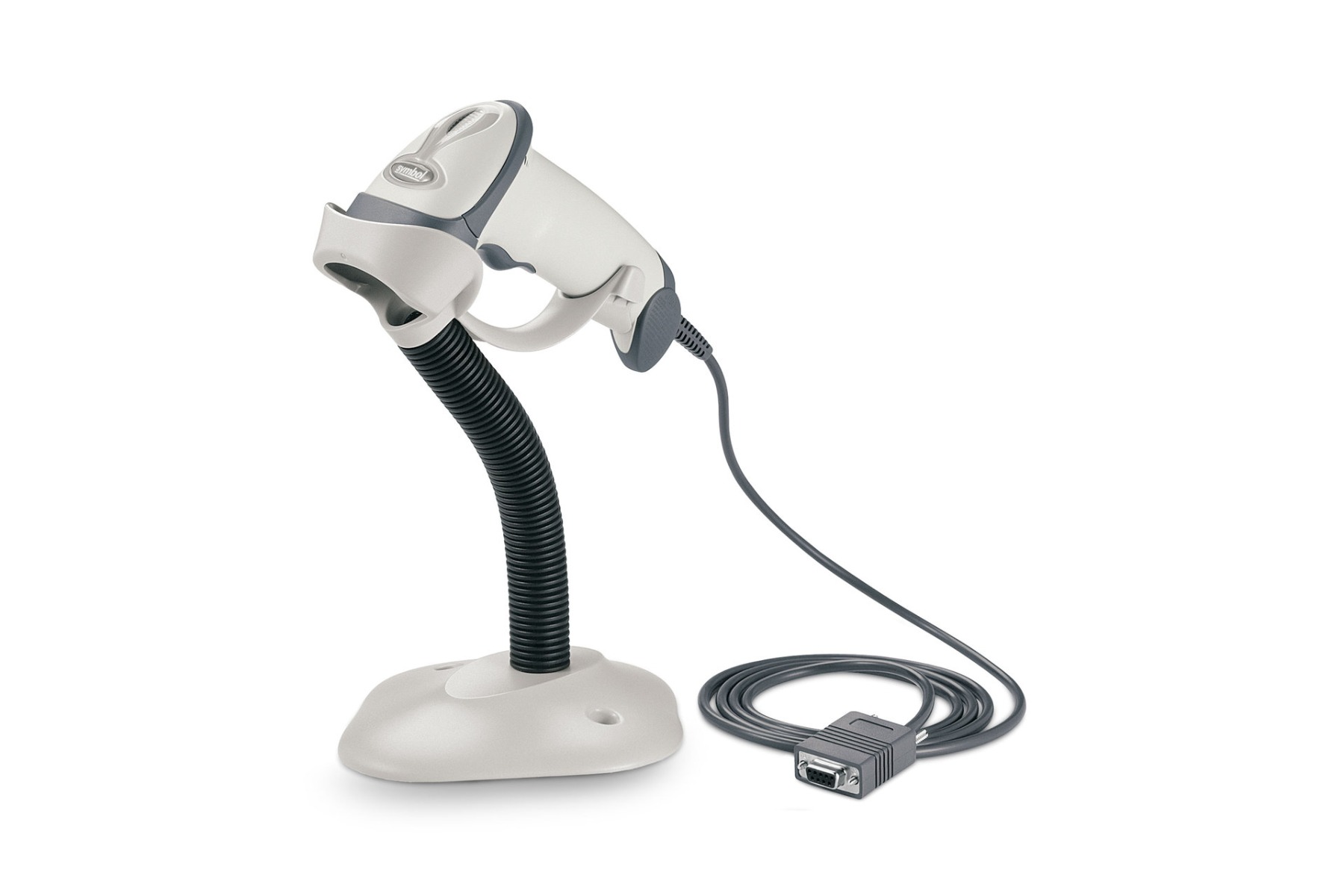 Zebra LS2208 1D-Laser-Scanner mit USB-Anschluss und Halterung