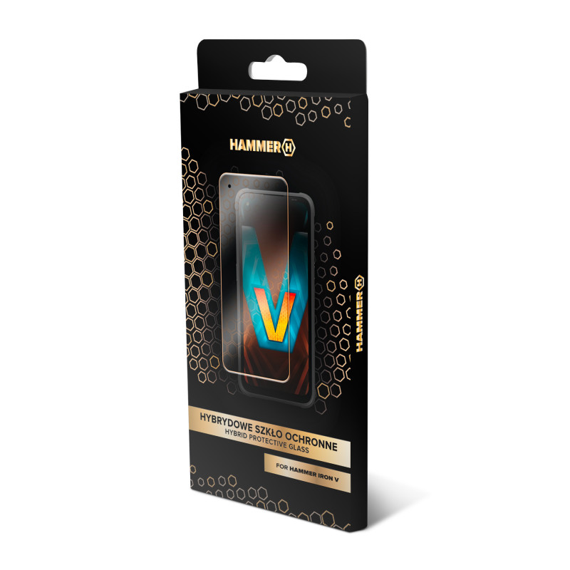 Hybrid-Hartglas-Displayschutz für Hammer Iron V