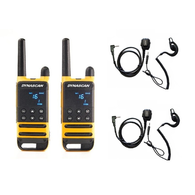 Pack Dynascan P19 + 2 austauschbare Ohrhaken Headsets