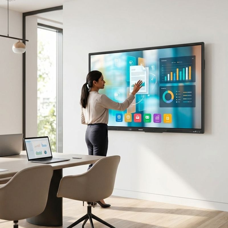 Pack Philips E-Line 75BDL4252E 75-Zoll-Touchscreen + Wandhalterung B-Tech BT8442
