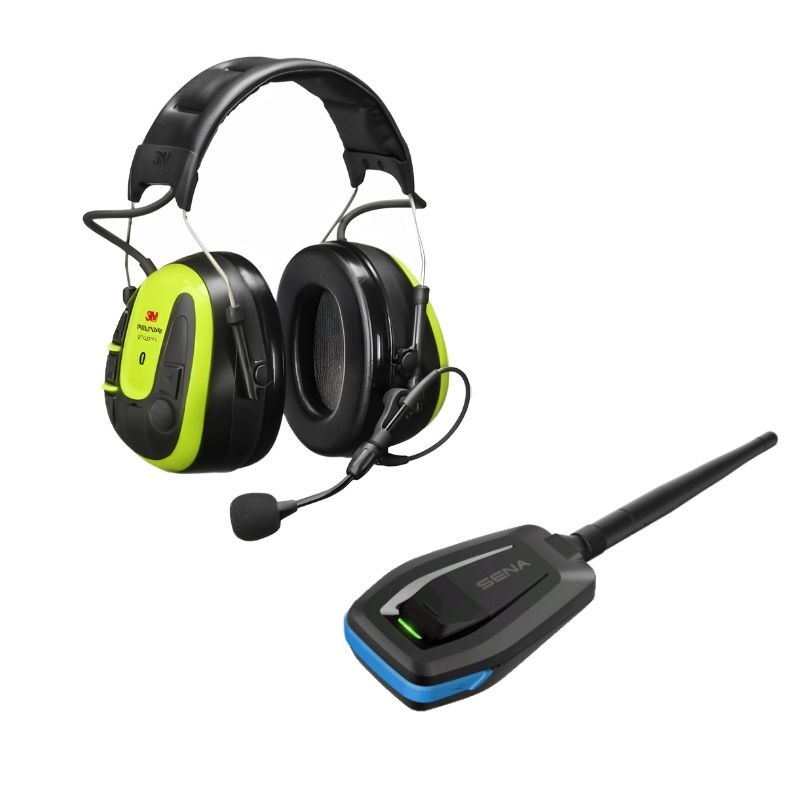 Pack 3M Peltor WS Alert X mit Kopfbügel + Sena MeshPort Blue