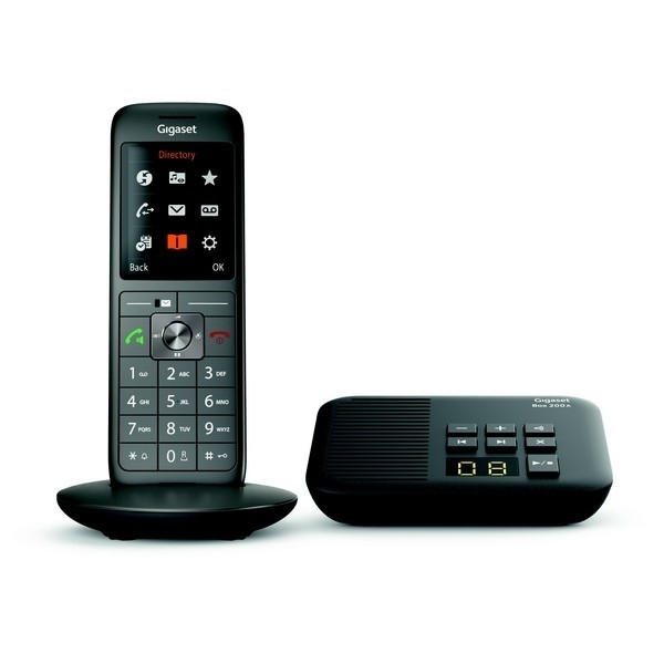GIGASET AE690A Duo – Telefono Fisso DECT/Analogico – 2 Terminali Wireless – Vivavoce, Rubrica 100 Nomi, Identificativo Chiamate – Colore Antracite