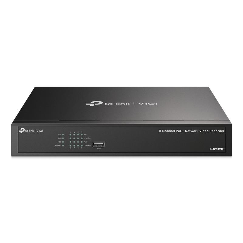 TP-Link VIGI NVR1008H-8P Schwarz