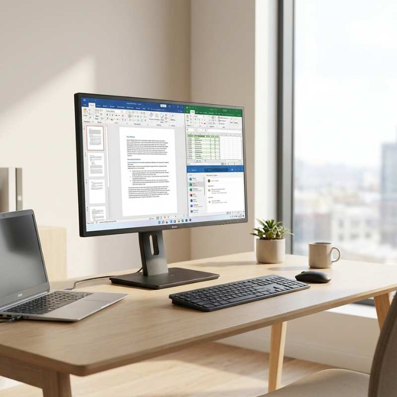 iiyama ProLite XB2792HSU-B1 IPS 27" Monitor Professioneller 27-Zoll-Full-HD-Monitor mit IPS-Panel, randlosem Design und ergonomisch verstellbarem