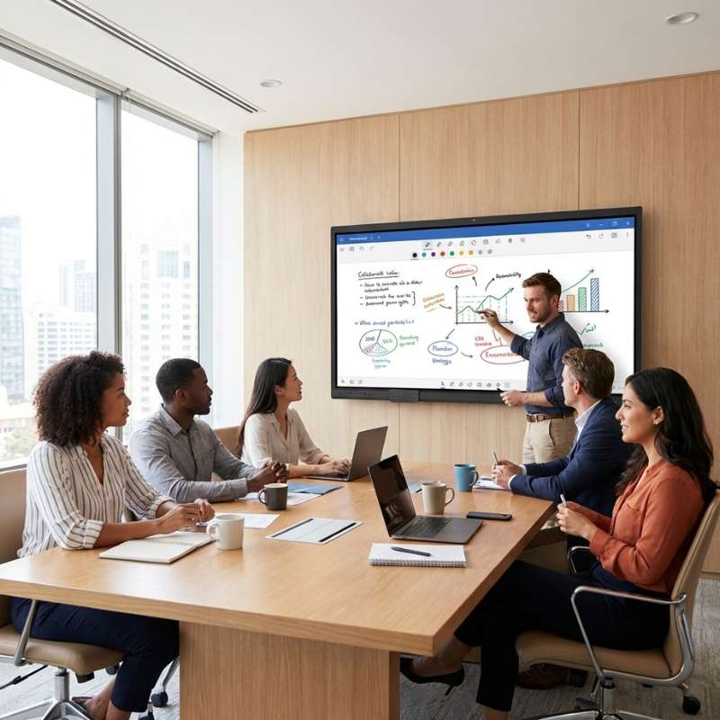 Innex EU75 Interaktiver 75-Zoll-4K-Bildschirm mit Google EDLA