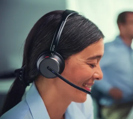 Casque Bluetooth sans fil avec microphone pour les appels professionnels