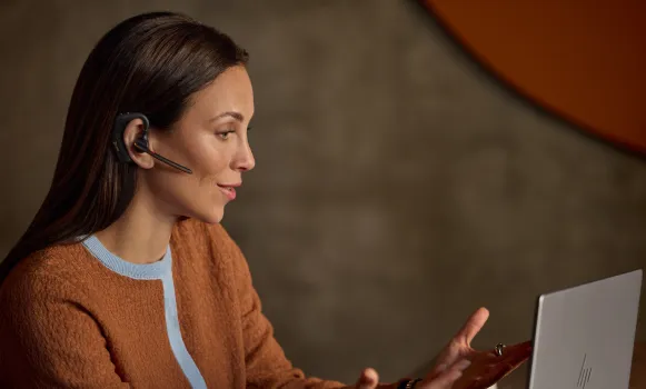 Bluetooth-Headset mit Mikrofon für die mobile Kommunikation