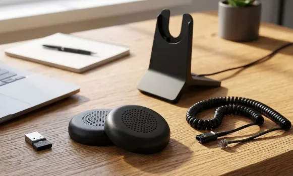 Headset- und Kopfhörer-Zubehör für professionelle Arbeitsplätze