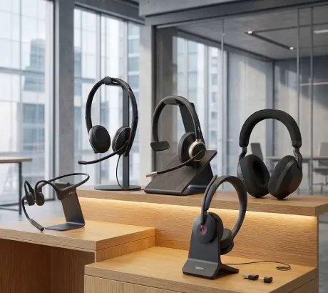 Headset-Marken und Top-Headsets für Unternehmen Professionelle Headsets führender Marken für Büro, Homeoffice und Videokonferenzen
