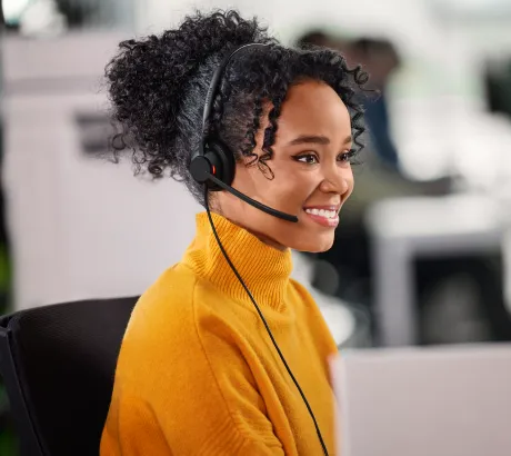 Professionelles Headset mit Mikrofon für Anrufe und Videokonferenzen in Microsoft Teams