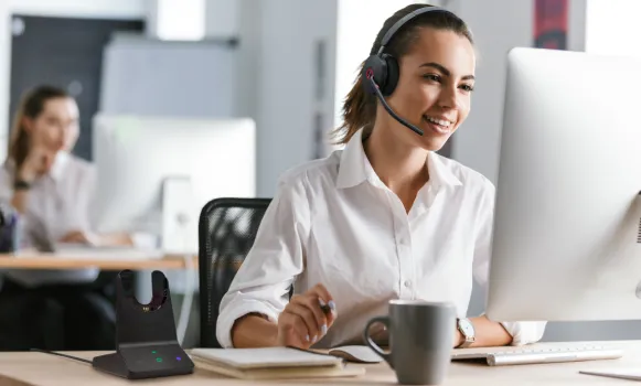 Professionelles kabelloses Headset mit Mikrofon