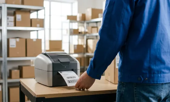 Professioneller Thermo-Etikettendrucker Professioneller Thermodrucker für Etiketten und Barcodes