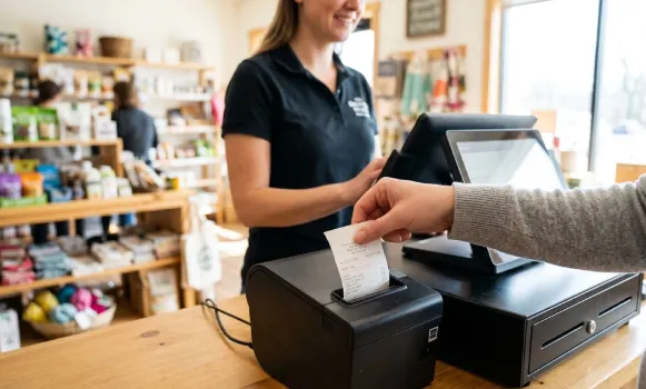 Thermischer Kassenbon-Drucker Thermodrucker für Kassenzettel und den Point-of-Sale
