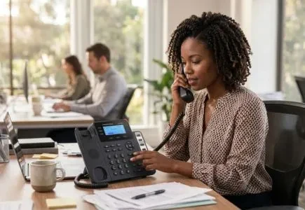 Grandstream IP-Telefon im Büro