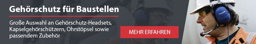 Gehörschutz Artikel für Baustellen