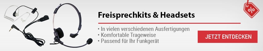 Freisprech-Kits & Headsets für Funkgeräte